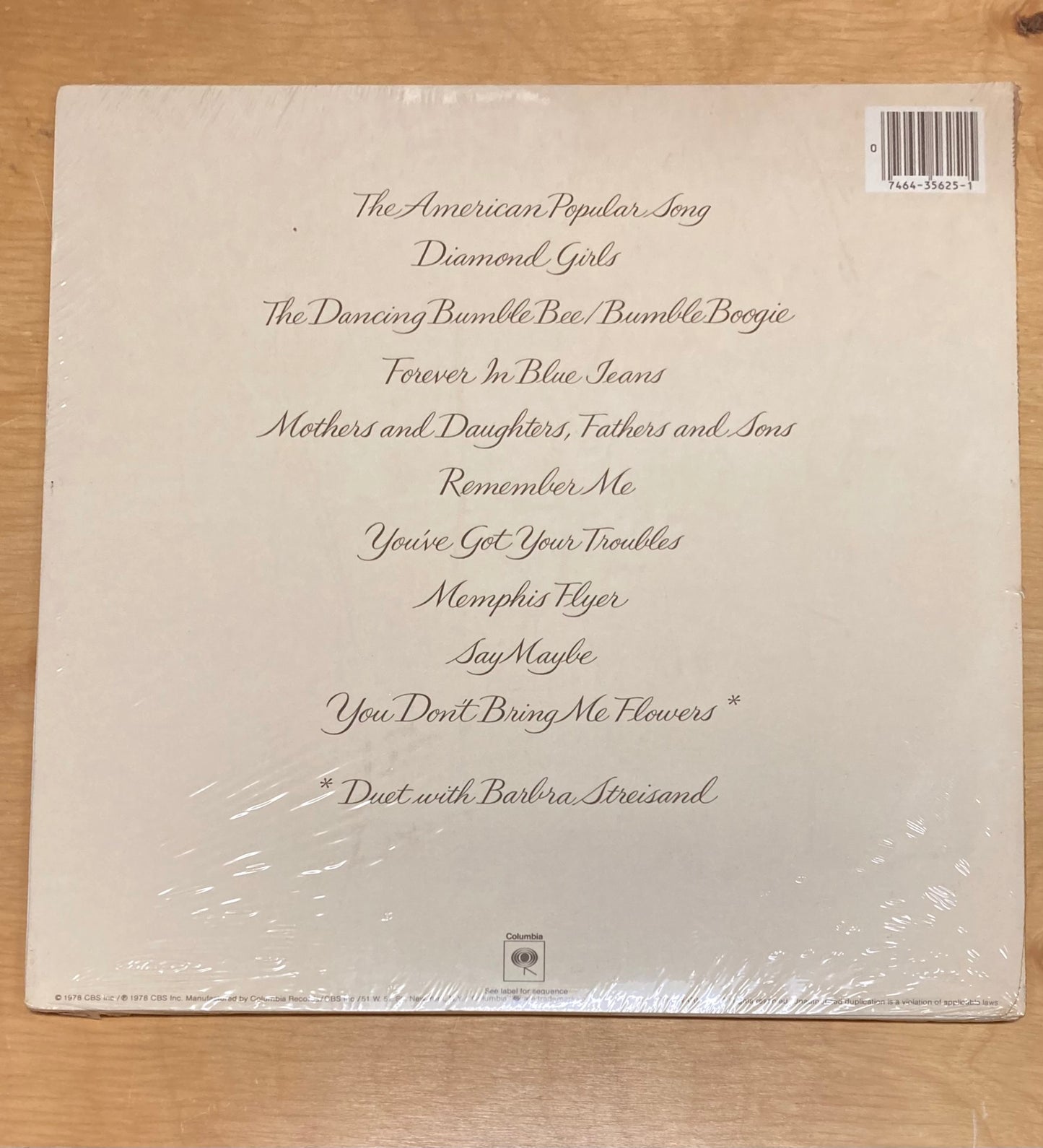 You Don't Bring Me Flowers - Neil Diamond *Sealed