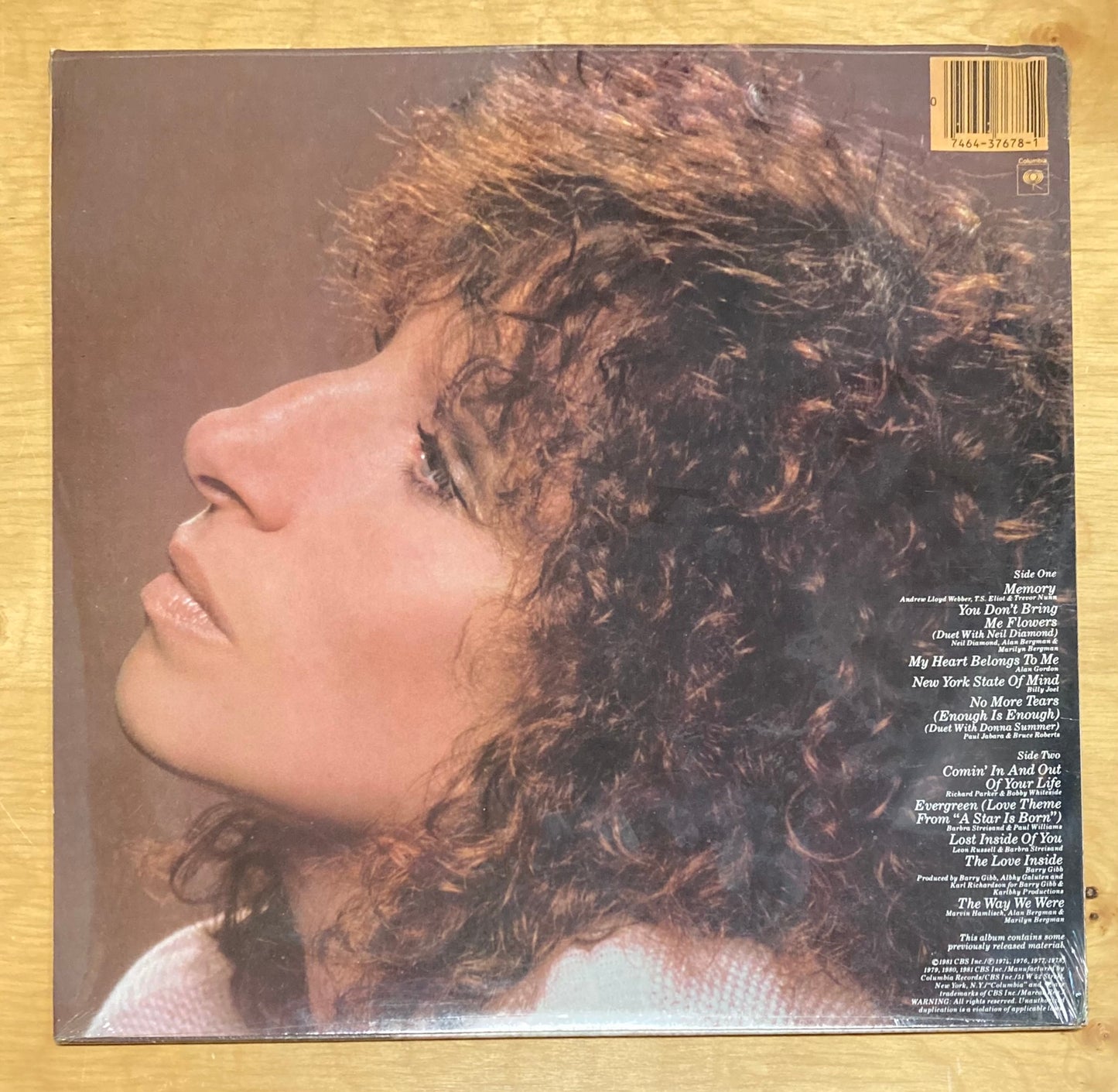 Memories - Barbra Streisand *Sealed, Hype Sticker