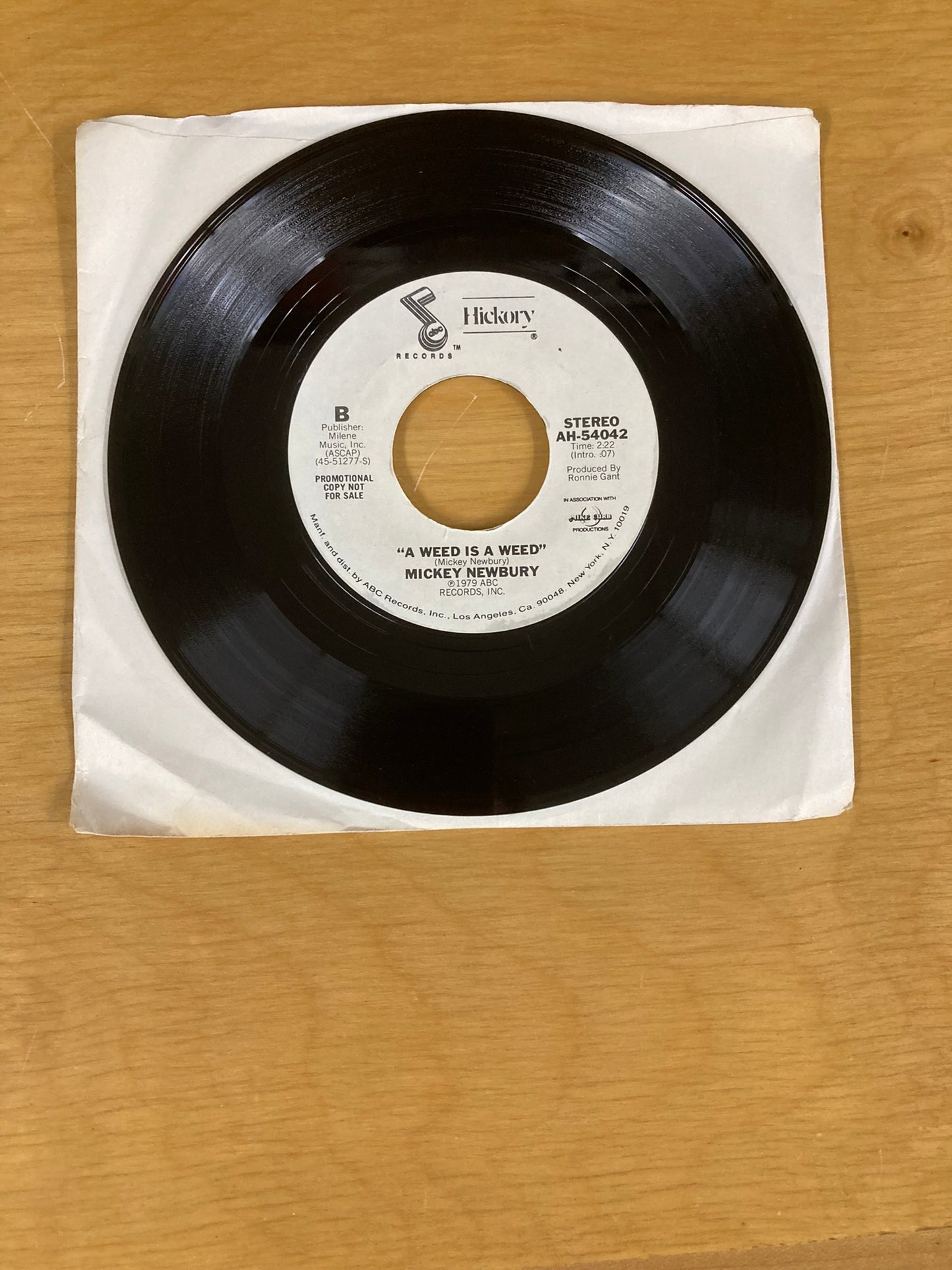 W poszukiwaniu słońca / Chwast to chwast – Mickey Newbury *kopia promocyjna*