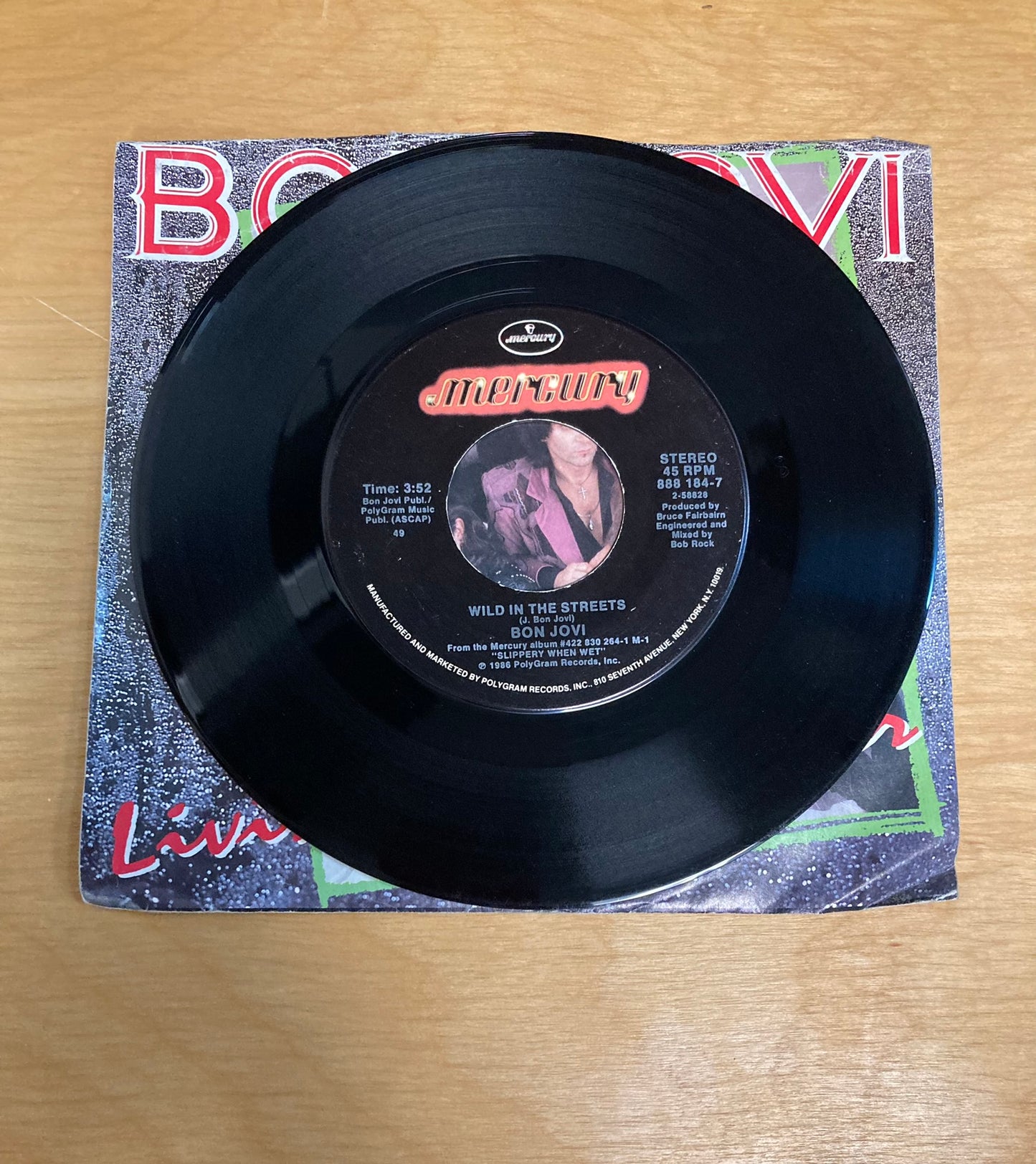 Livin' On A Prayer/Wild In The Streets - Bon Jovi