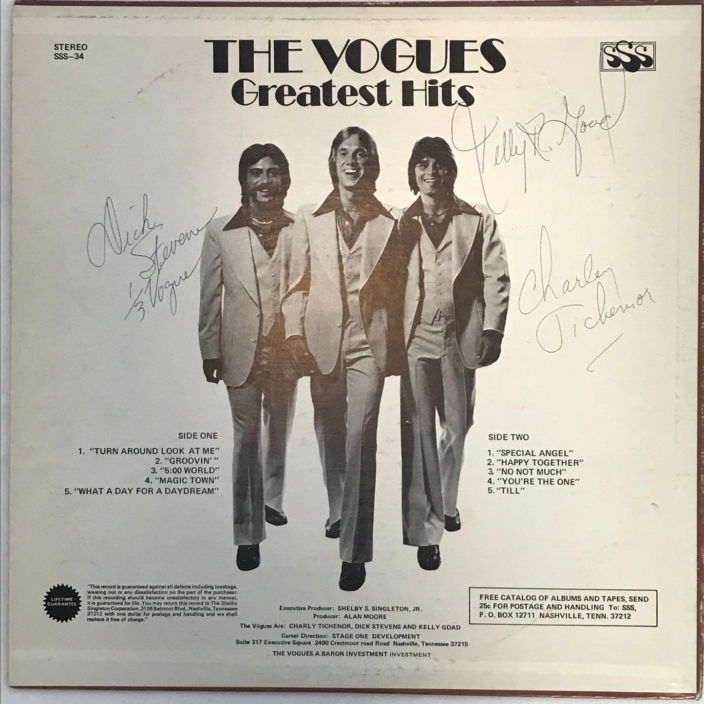 The Vogues Greatest Hits - The Vogues *Autographed*