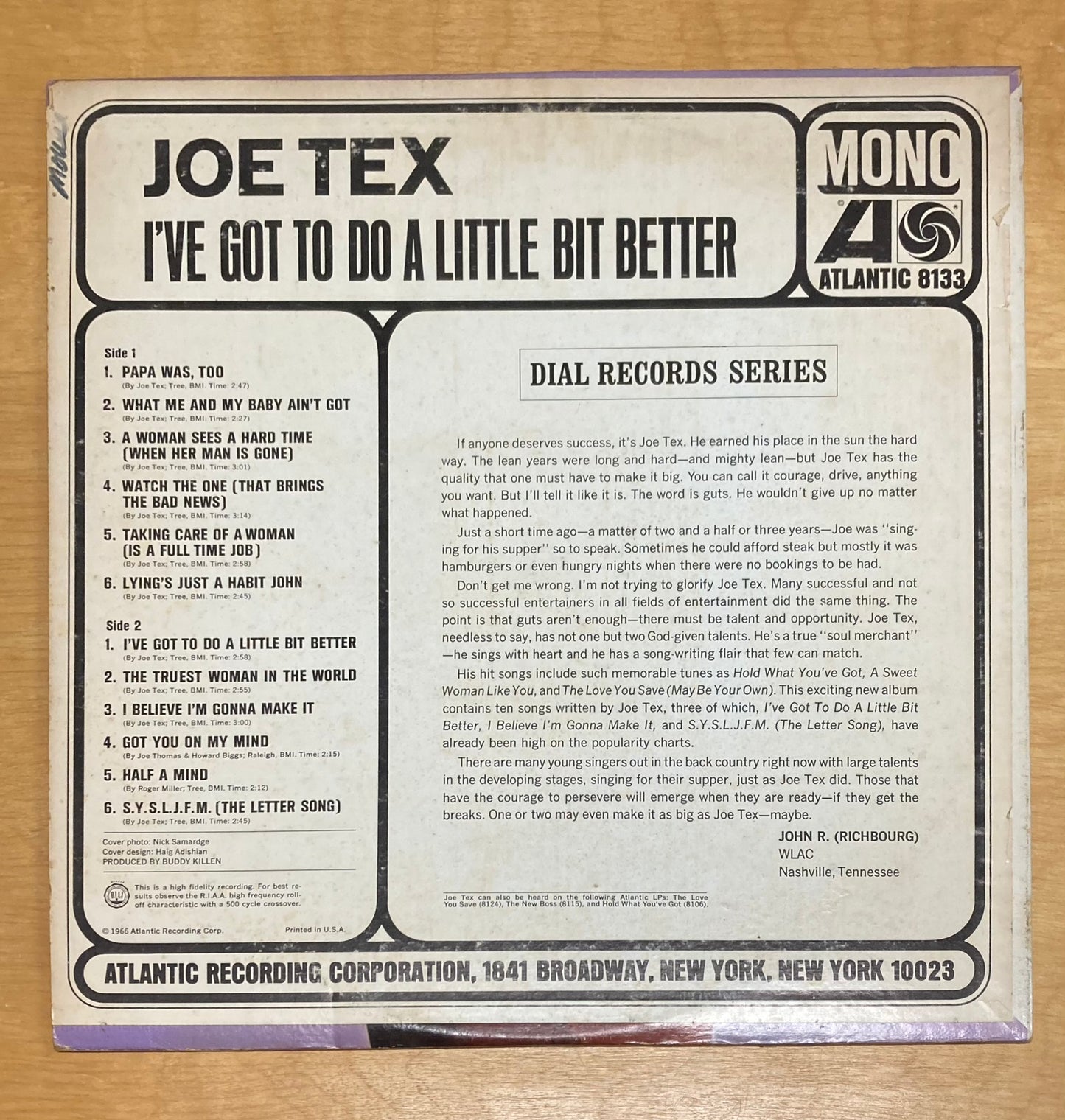 I've Got To Do A Little Better - Joe Tex