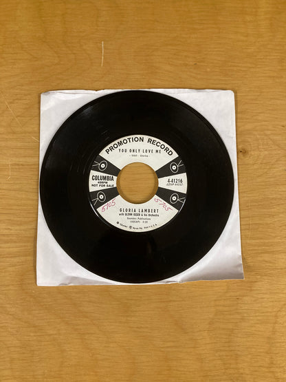 You Only Love Me/Will I? - Gloria Lambert *Promotional Copy*