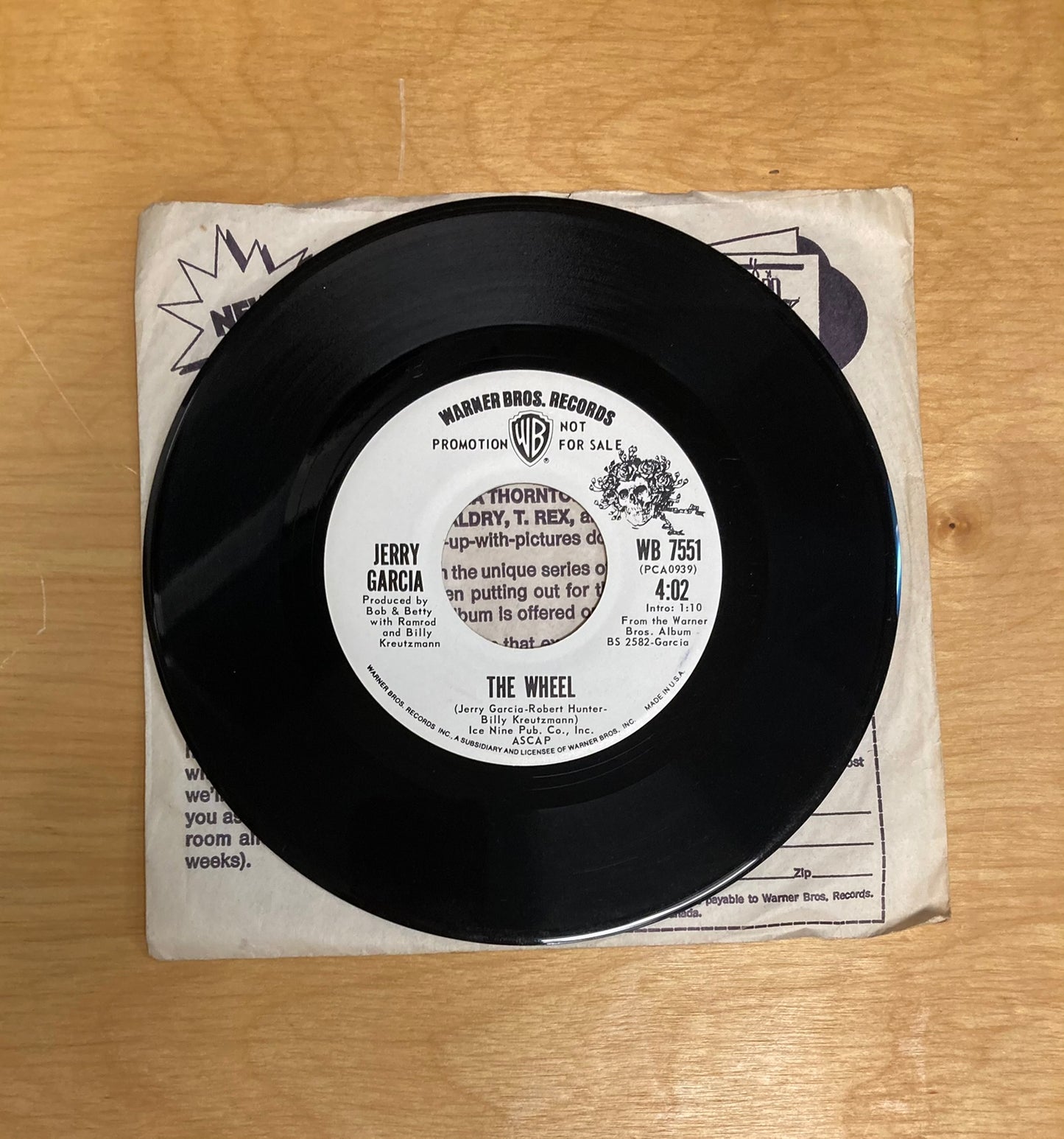 The Wheel/Deal - Jerry Garcia *Promotional Copy*