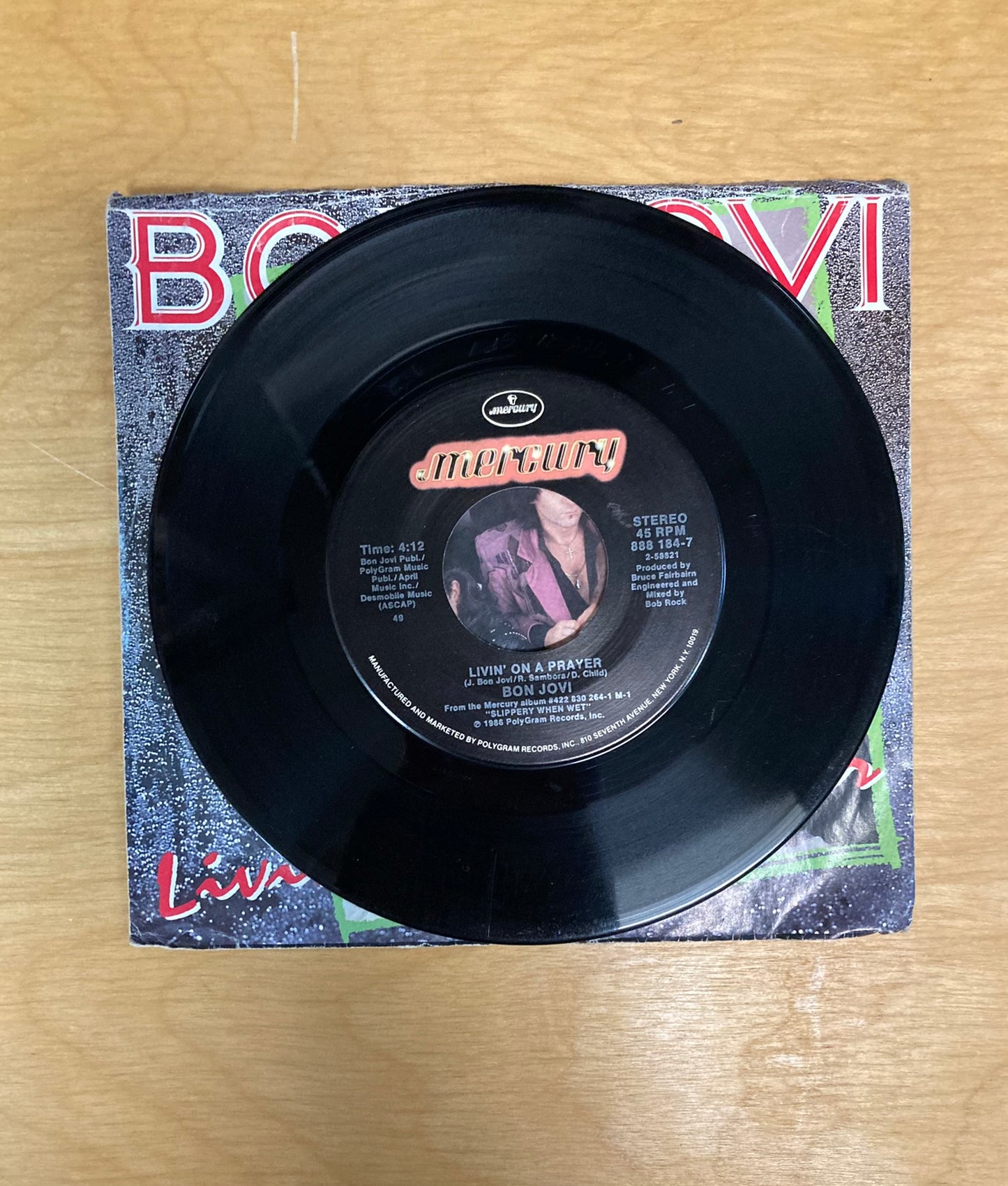 Livin' On A Prayer/Wild In The Streets - Bon Jovi
