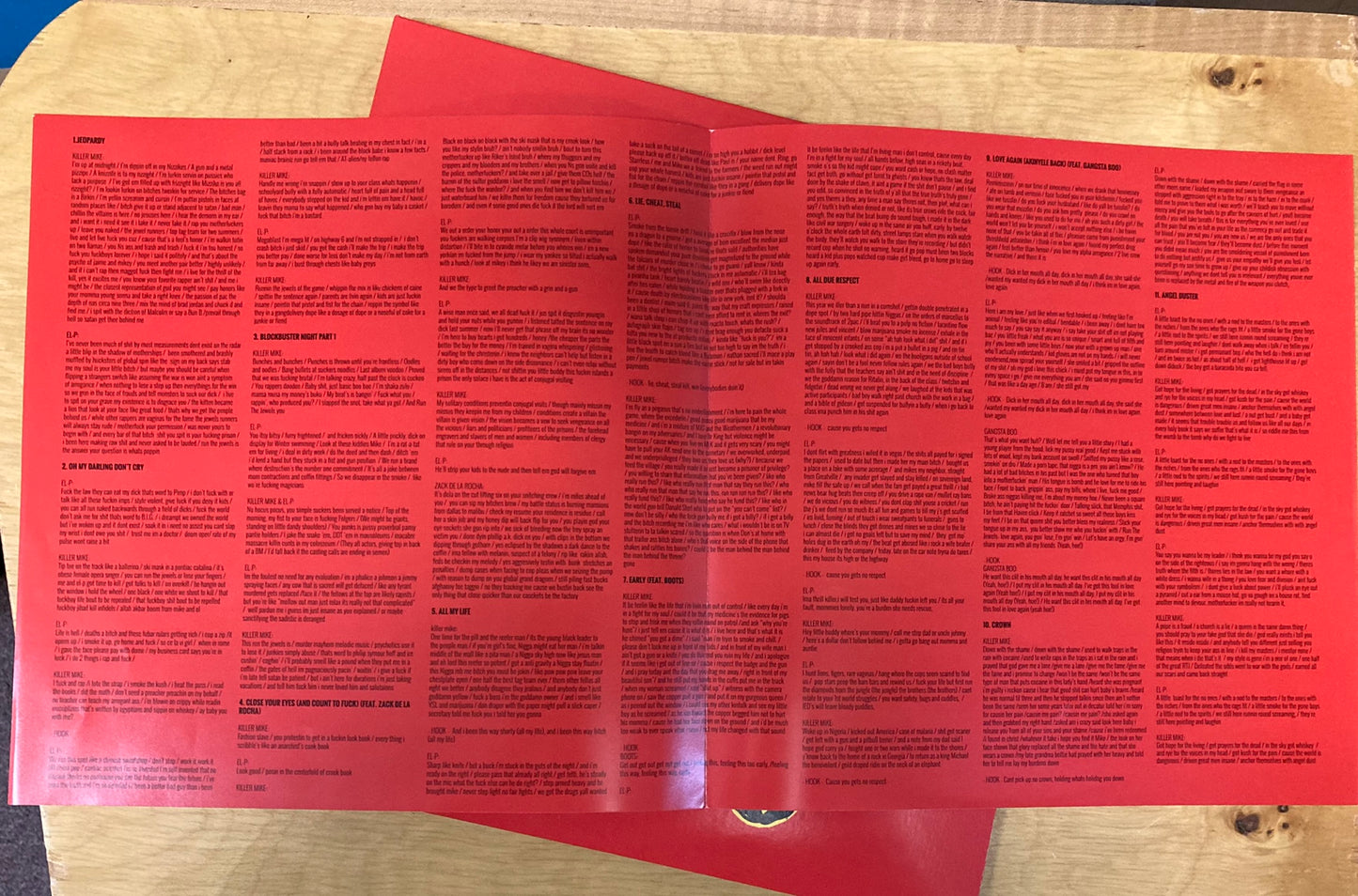 Run The Jewels 2 - Run The Jewels *Swirl Teal Vinyl, Lyrics Poster*