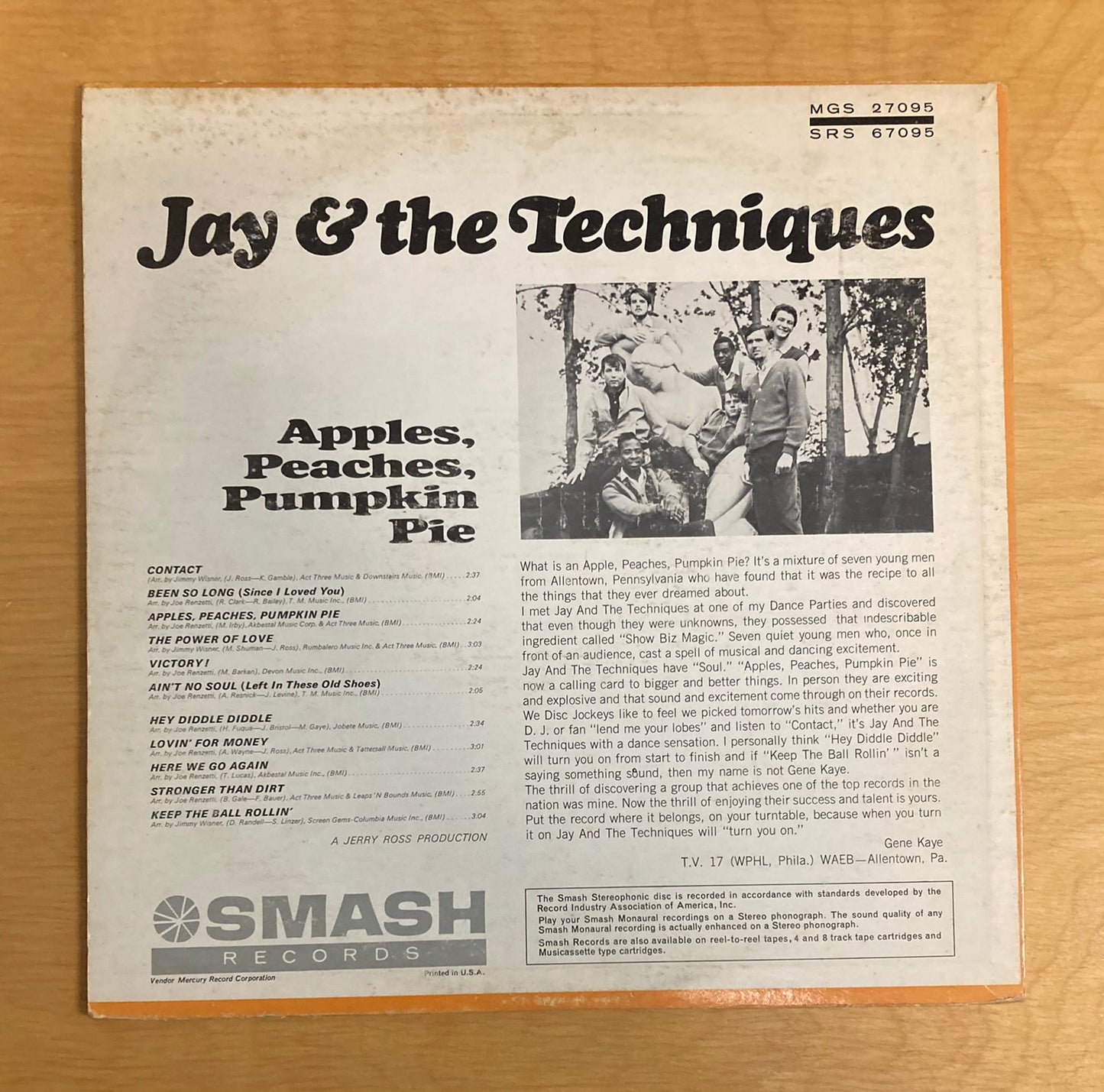 Apples, Peaches, Pumkin Pie - Jay & The Techniques