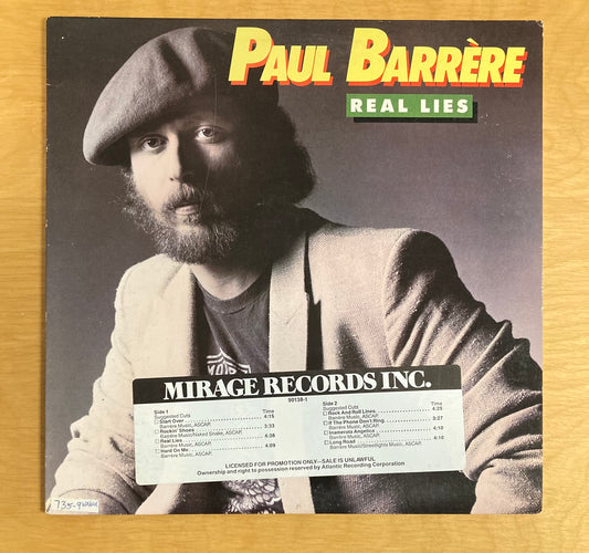 Real Lies - Paul Barrère *Promotional Copy*