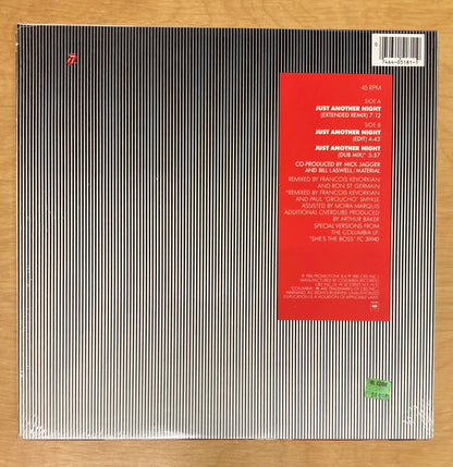 Just Another Night - Mick Jagger *Hype Sticker, Shrink Wrap*