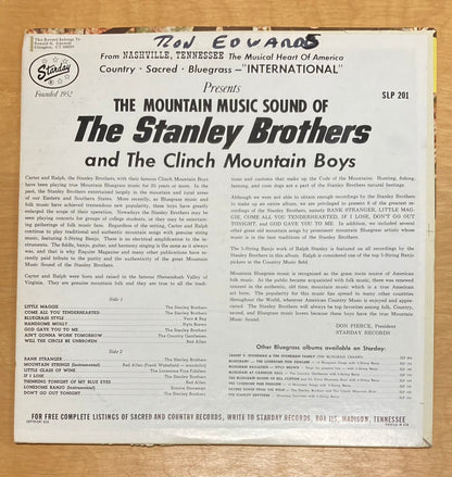The Mountain Music Sound Of The Stanley Brothers - The Stanley Brothers And The Clinch Mountain Boys