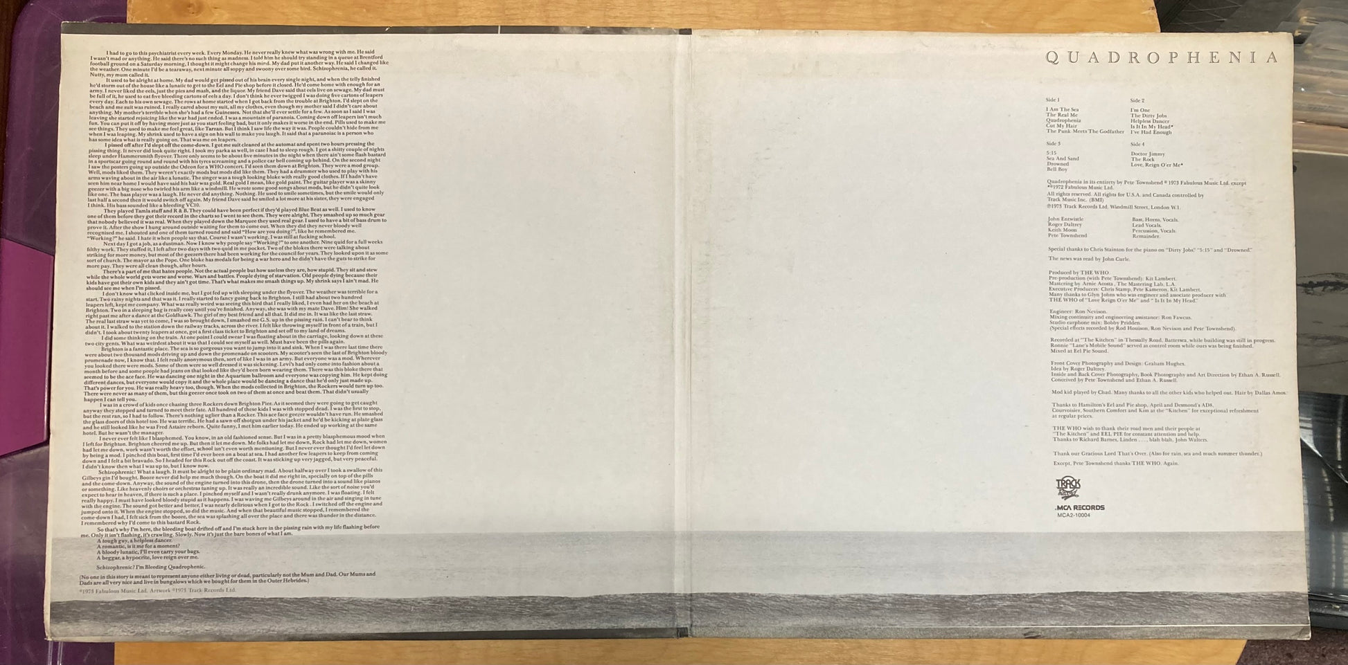 Quadrophenia - The Who *Booklet* – Paul's Boutique Records