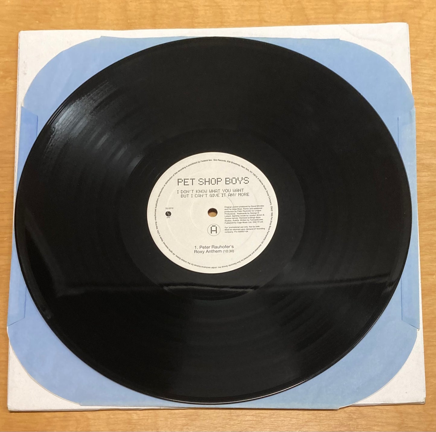 I Don't Know What You Want But I Can't Give It Any More (Peter Rauhofer Remixes) - Pet Shop Boys *Promotional Copy*