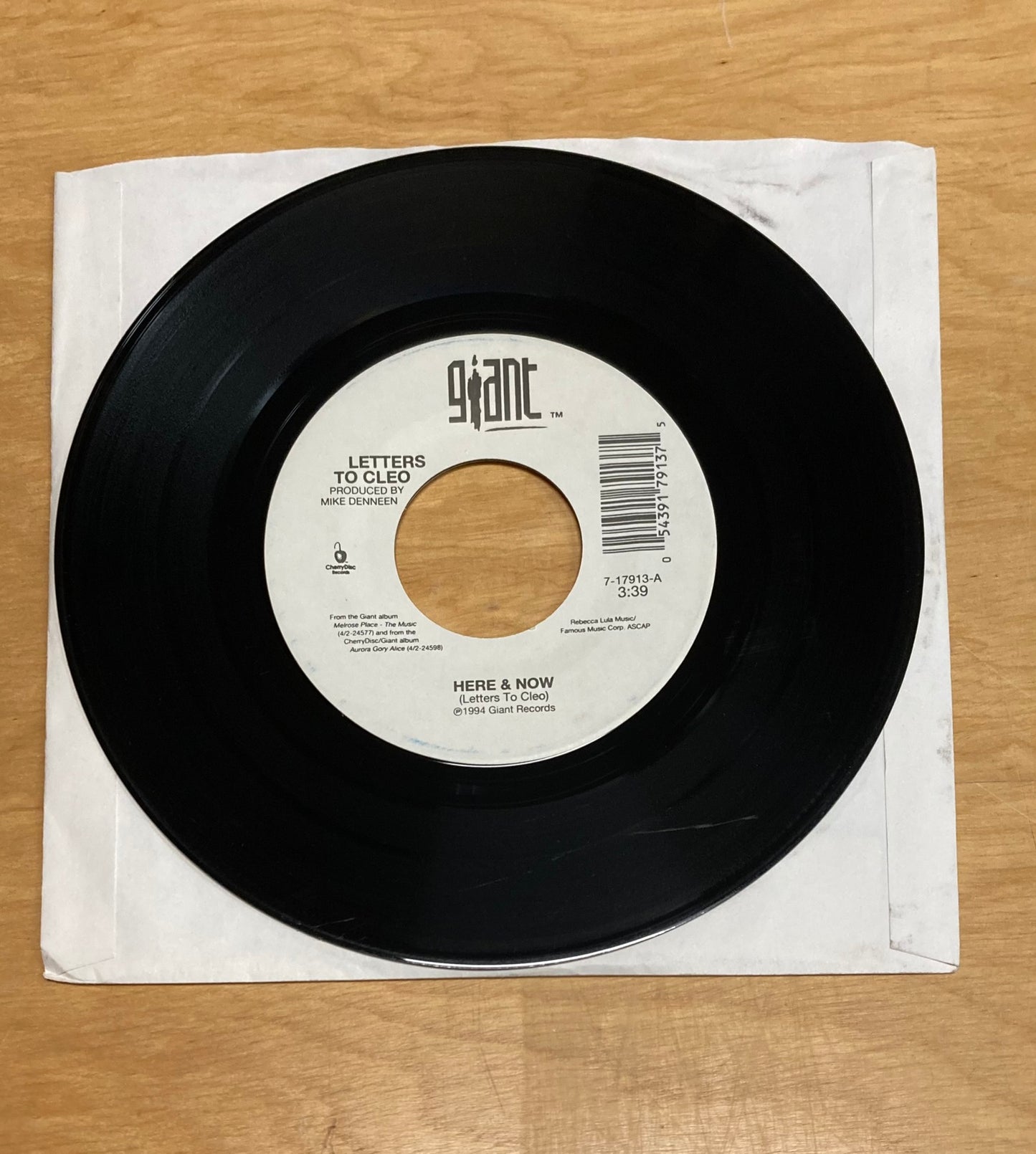 Here & Now/Big Star - Letters To Cleo *Jukebox Label*